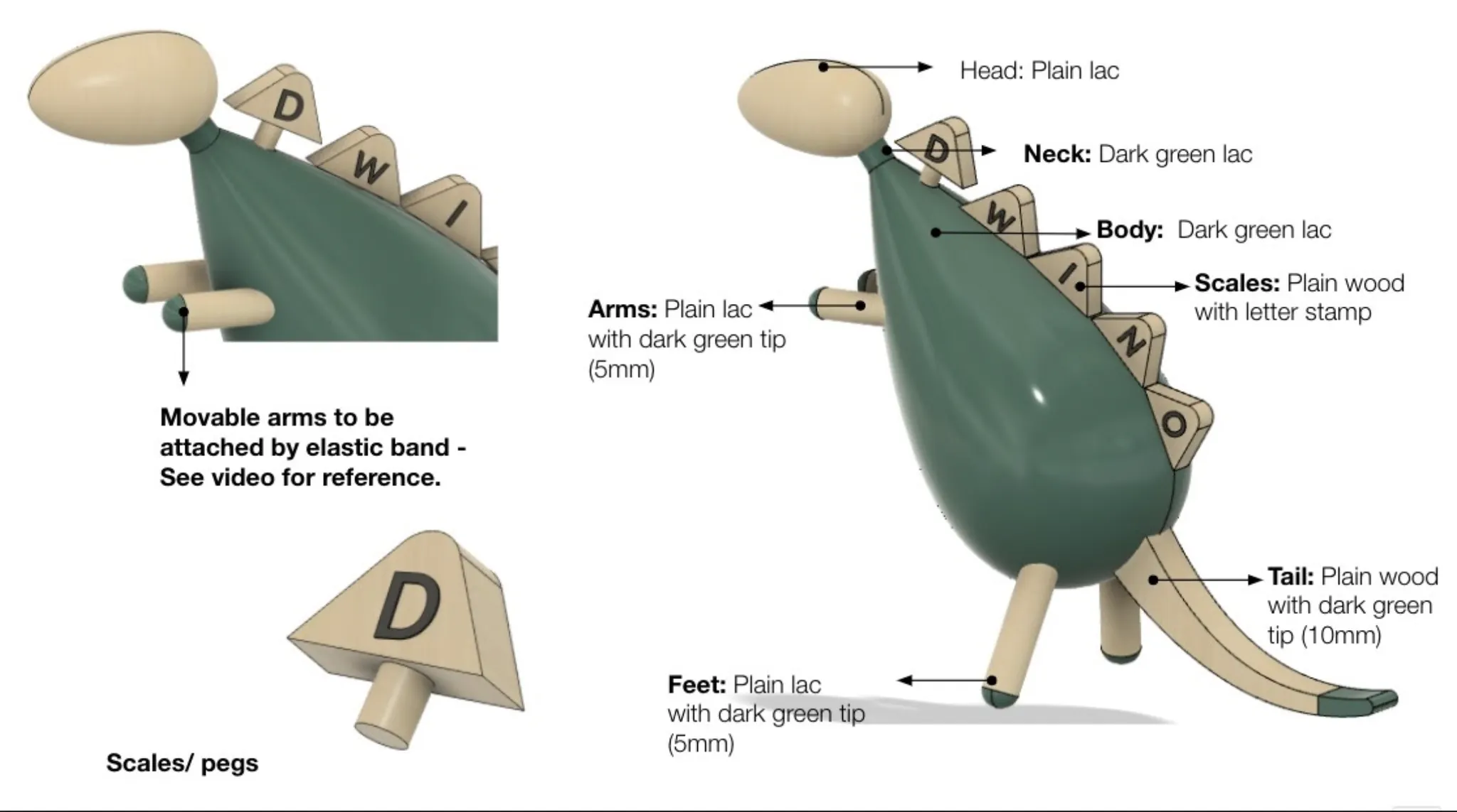 Dwino technical specification drawing