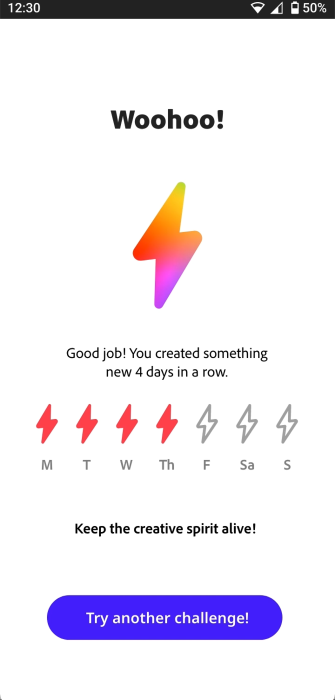 Streak system screen