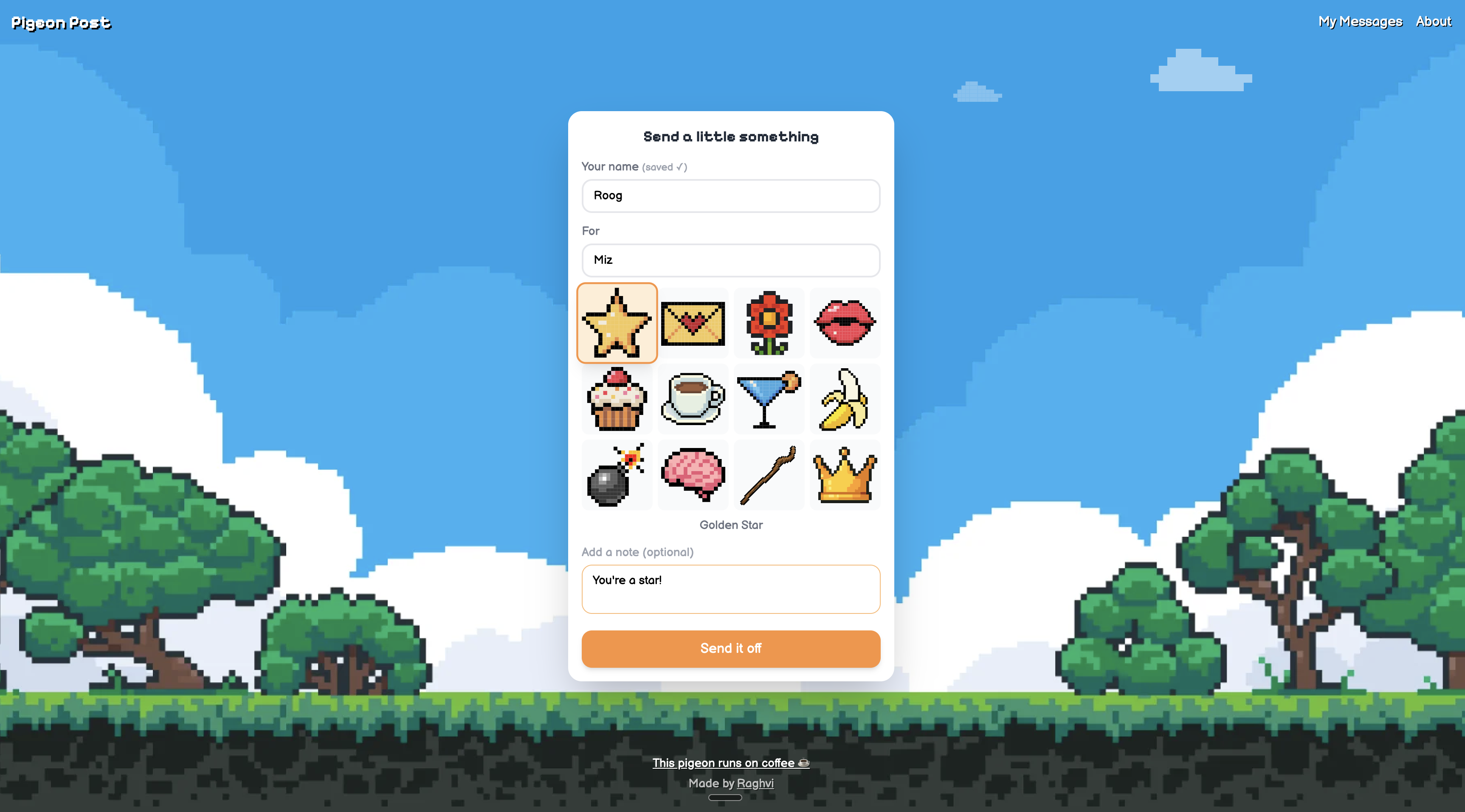 Pick a cute pixel art gift